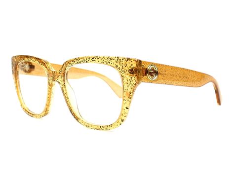 silver gucci glasses|gucci clear and gold glasses.